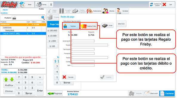 Operaciones principales