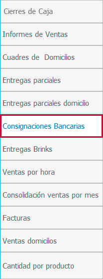 CONSIGNACIONES BANCARIAS
