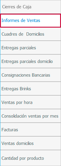 INFORMES DE VENTAS